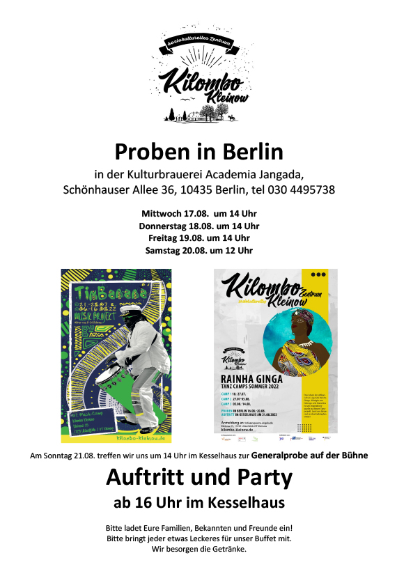 Proben in Berlin